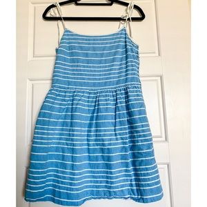 Blue and White Dress